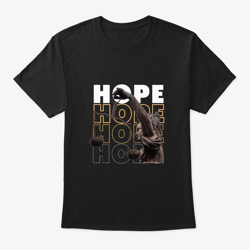 Yellow modern Hope T Shirt